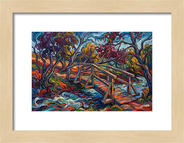Footbridge Over Vibrant Waters