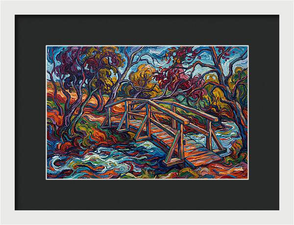 Footbridge Over Vibrant Waters