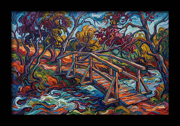 Footbridge Over Vibrant Waters