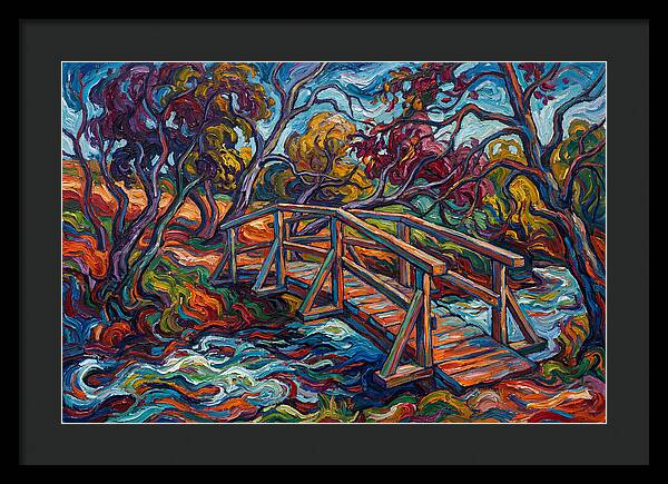Footbridge Over Vibrant Waters