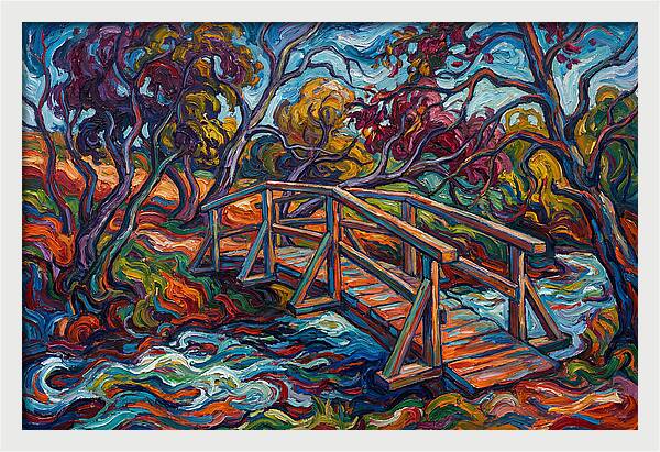 Footbridge Over Vibrant Waters