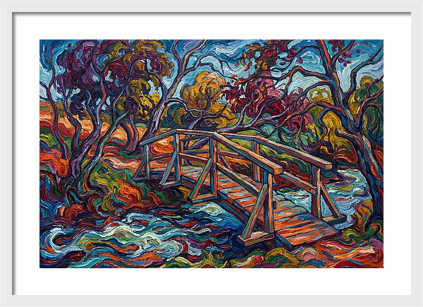 Footbridge Over Vibrant Waters