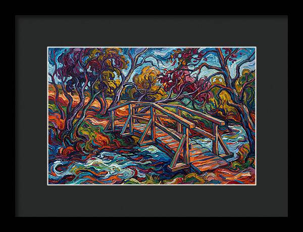 Footbridge Over Vibrant Waters