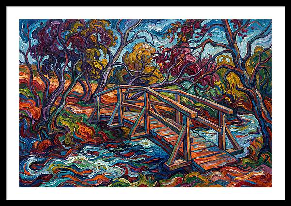 Footbridge Over Vibrant Waters