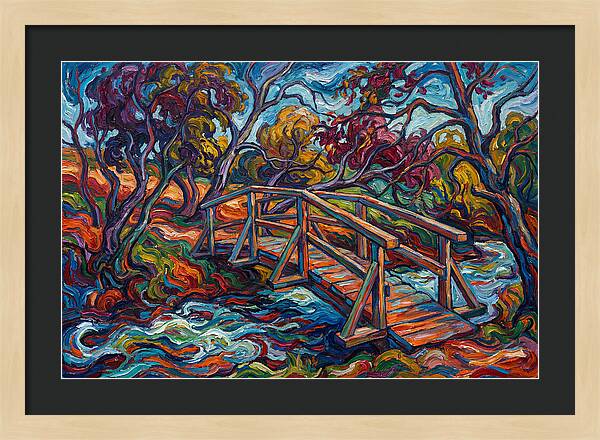 Footbridge Over Vibrant Waters