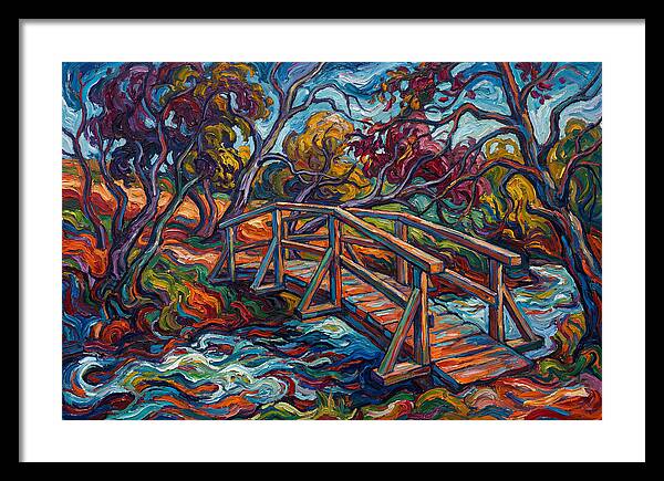 Footbridge Over Vibrant Waters