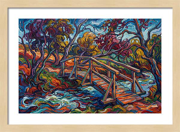 Footbridge Over Vibrant Waters