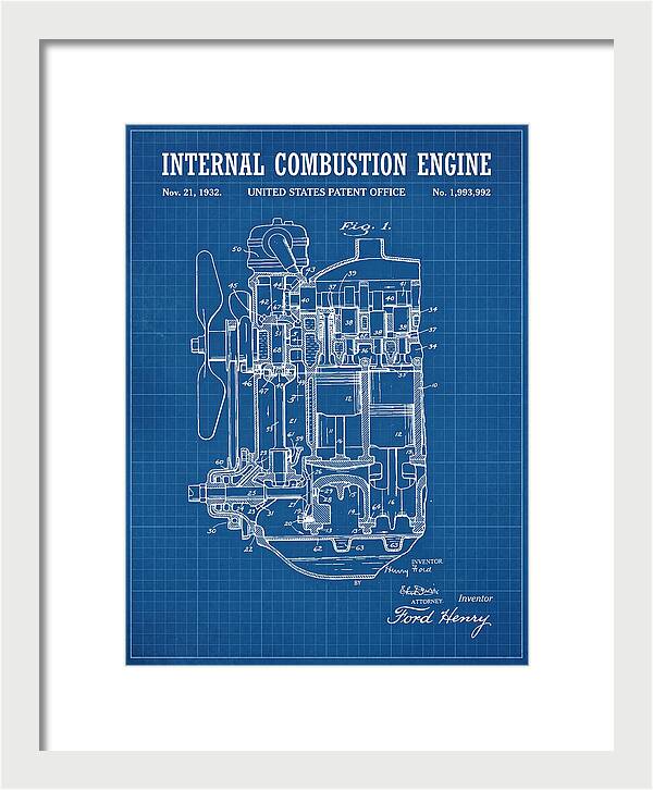 Ford Engine Ford Blueprint Patent Us1993992a