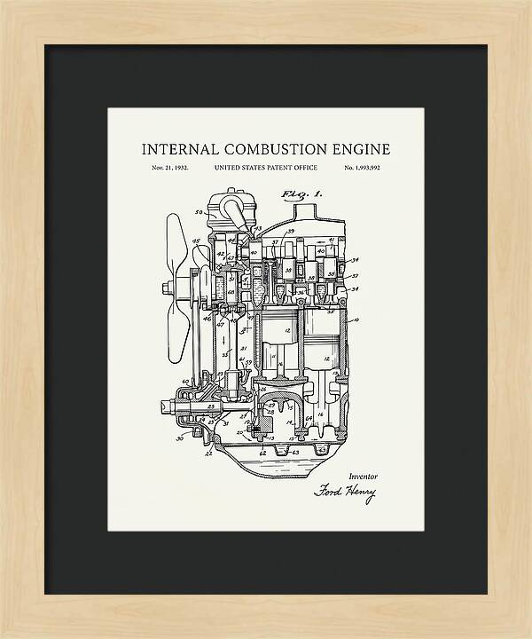 Ford Engine Ford Minimalist Patent Us1993992a