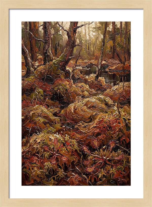 Forest Bog With Sphagnum Moss