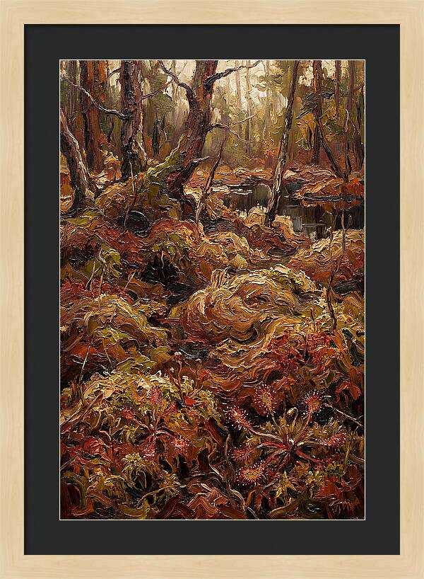 Forest Bog With Sphagnum Moss