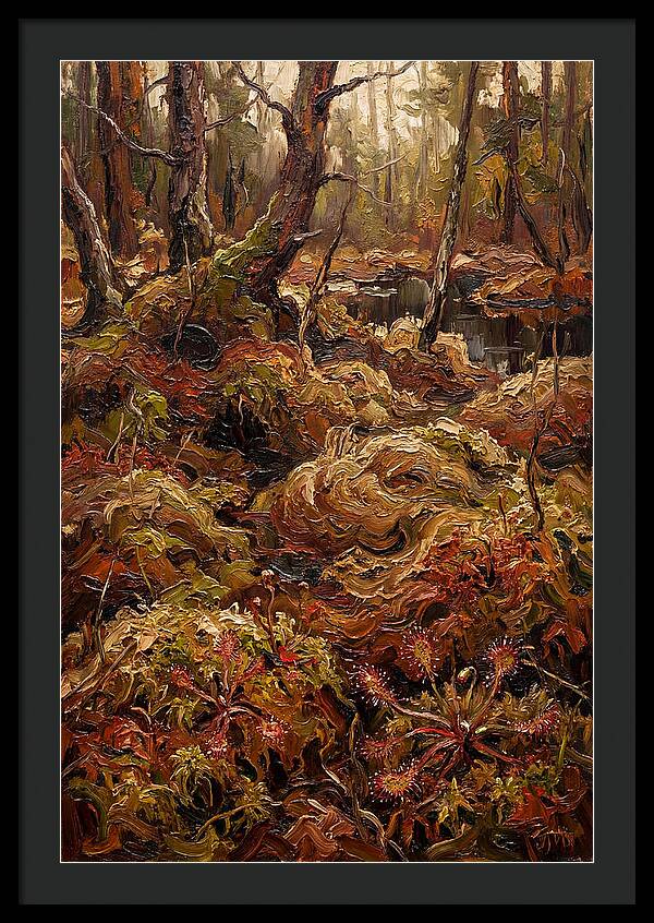 Forest Bog With Sphagnum Moss
