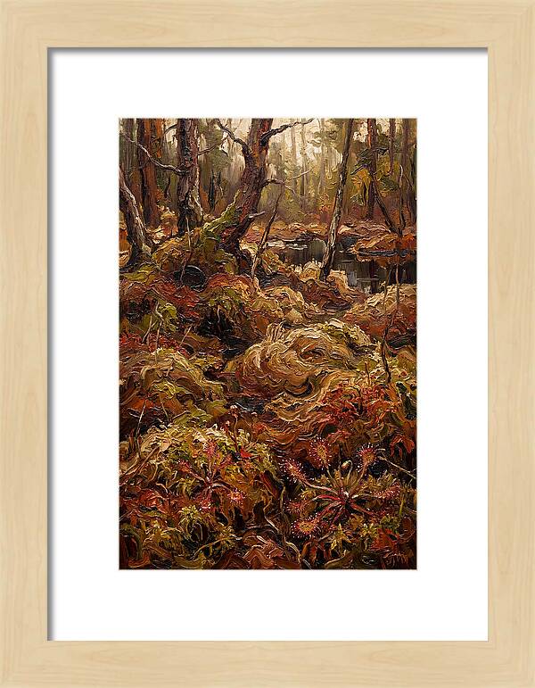 Forest Bog With Sphagnum Moss