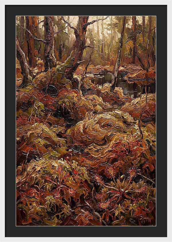 Forest Bog With Sphagnum Moss
