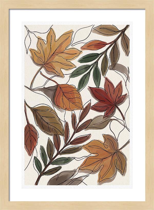 Forest Floor Carpeted In Vibrant Fallen Leaves