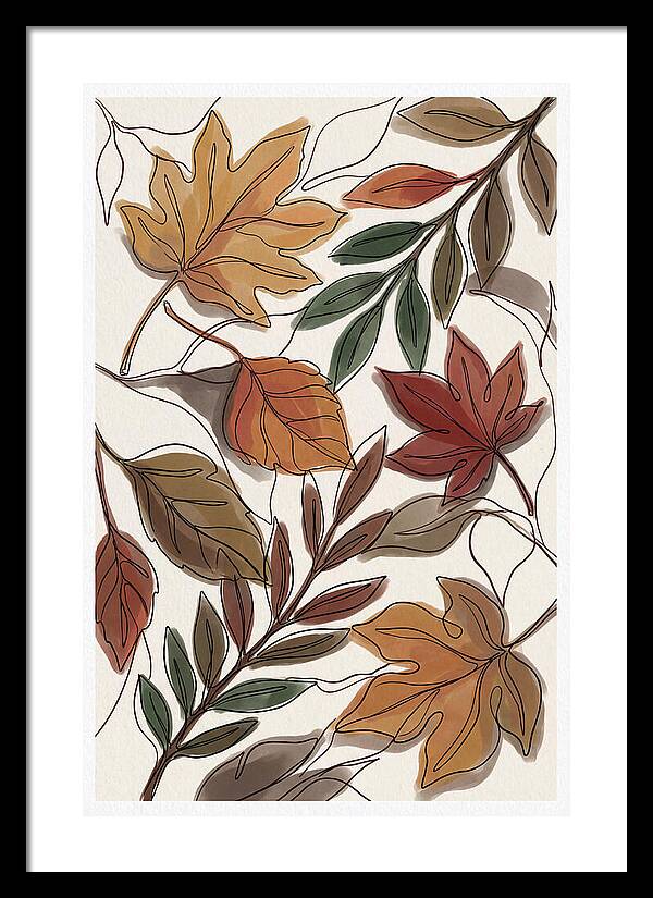 Forest Floor Carpeted In Vibrant Fallen Leaves