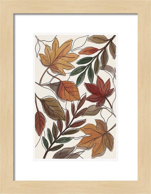 Forest Floor Carpeted In Vibrant Fallen Leaves