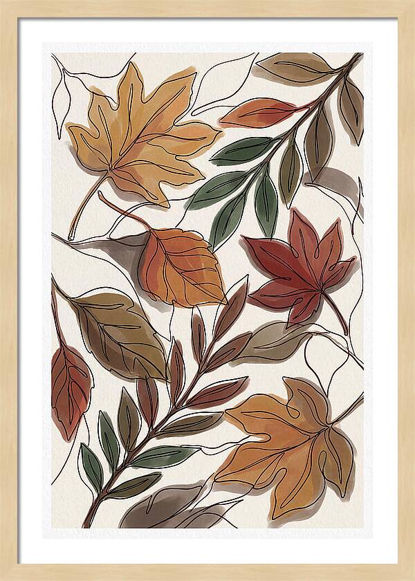 Forest Floor Carpeted In Vibrant Fallen Leaves
