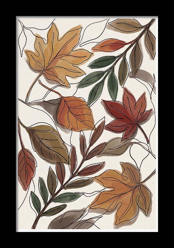 Forest Floor Carpeted In Vibrant Fallen Leaves
