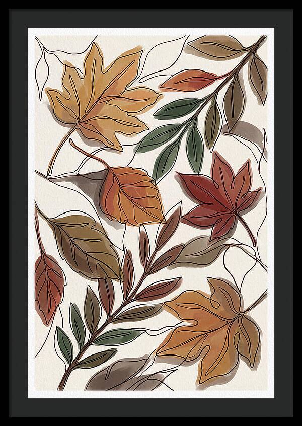 Forest Floor Carpeted In Vibrant Fallen Leaves