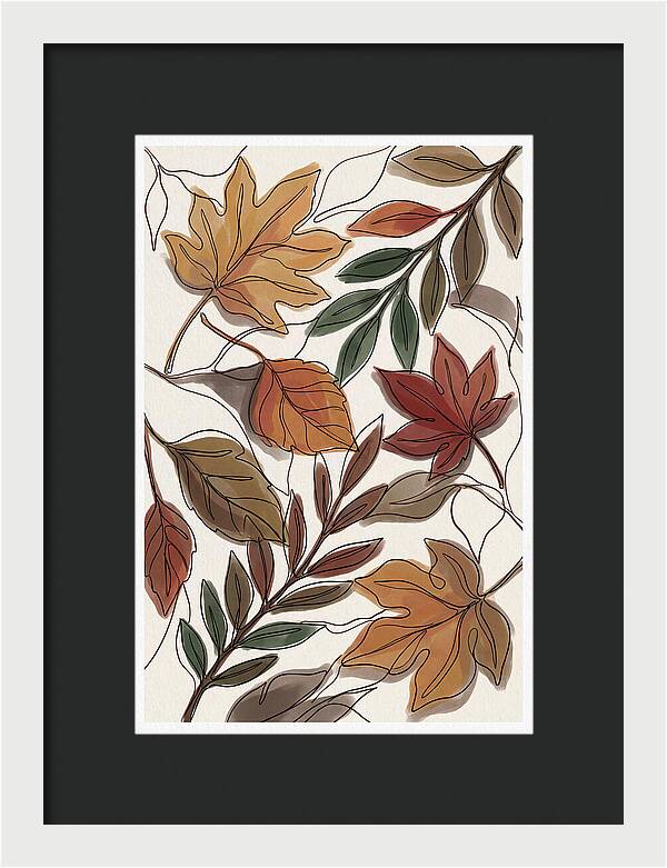 Forest Floor Carpeted In Vibrant Fallen Leaves