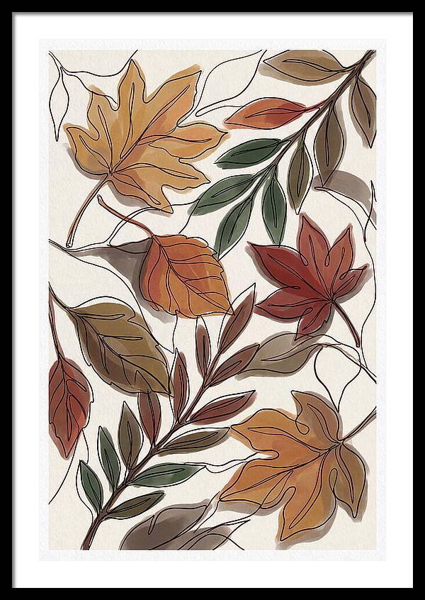 Forest Floor Carpeted In Vibrant Fallen Leaves