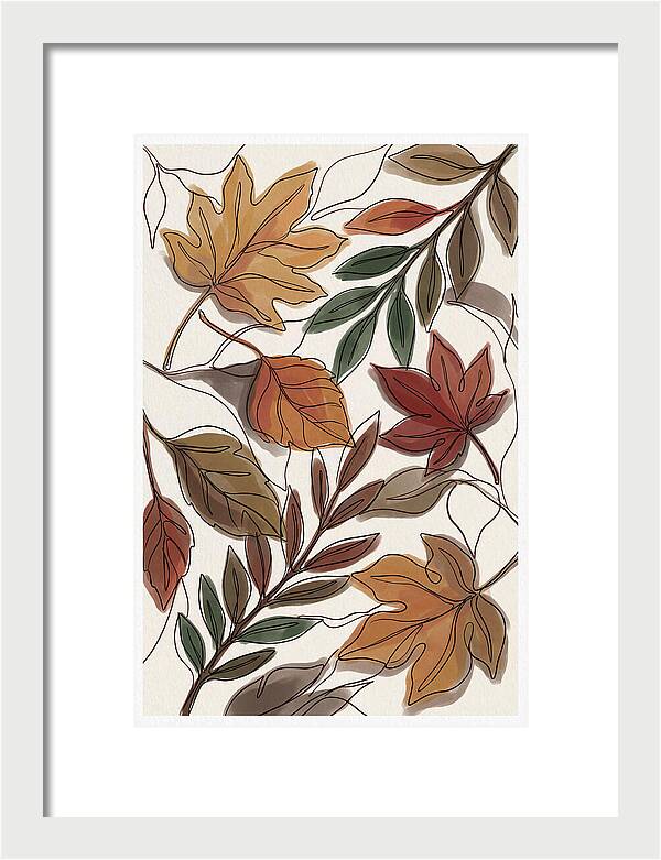 Forest Floor Carpeted In Vibrant Fallen Leaves