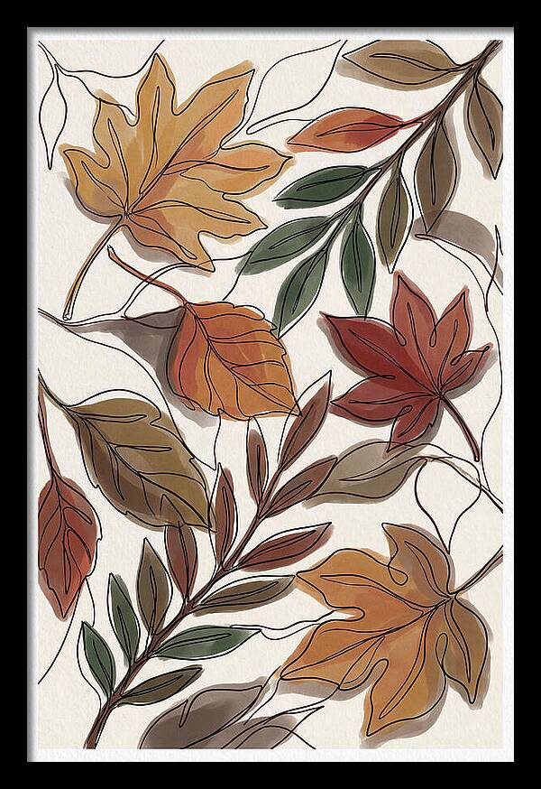 Forest Floor Carpeted In Vibrant Fallen Leaves