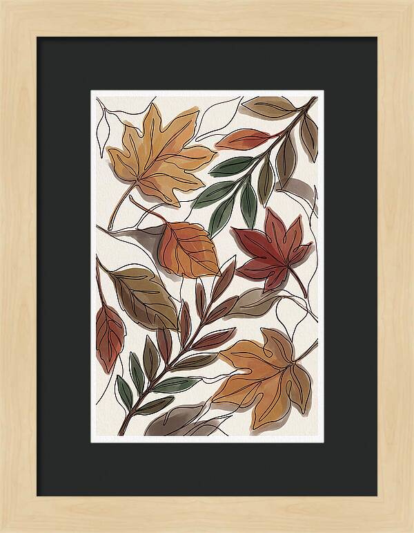 Forest Floor Carpeted In Vibrant Fallen Leaves