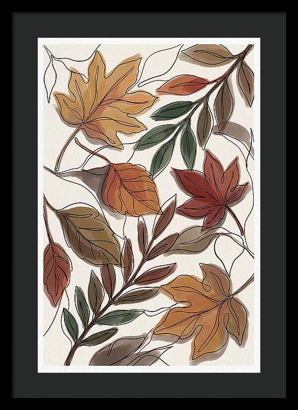 Forest Floor Carpeted In Vibrant Fallen Leaves