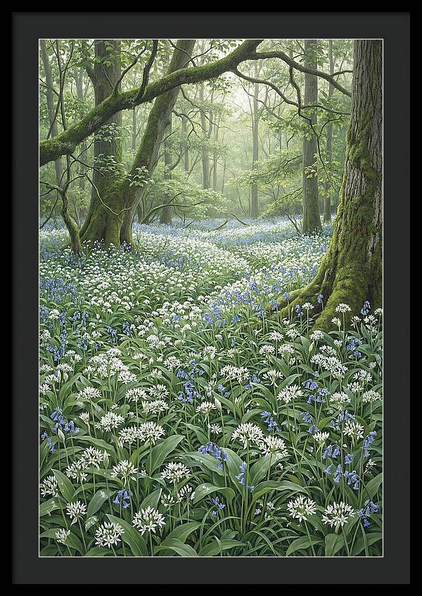 Forest Glade With Wild Garlic