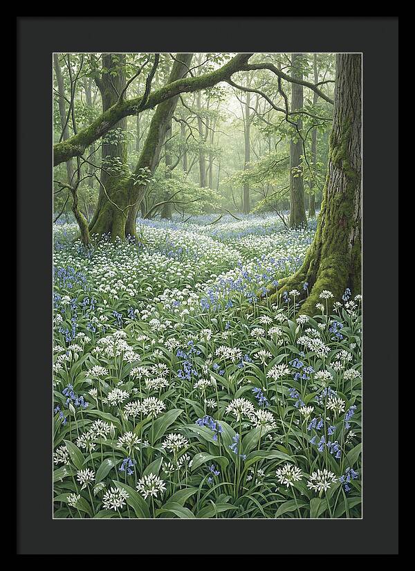 Forest Glade With Wild Garlic
