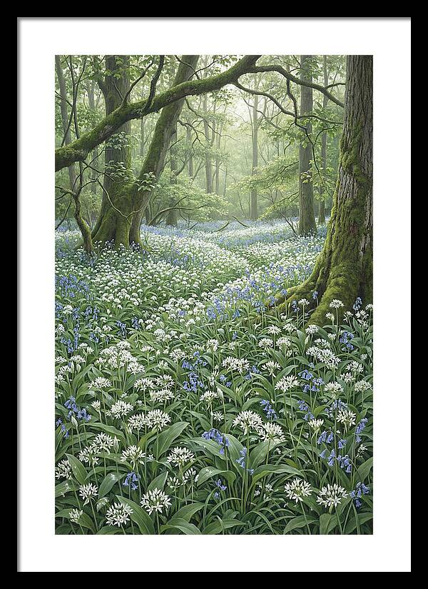 Forest Glade With Wild Garlic