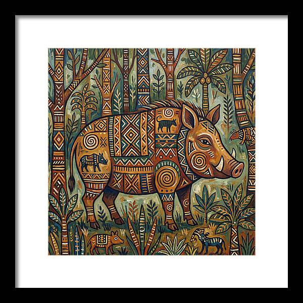 Forest Hog Folk Art