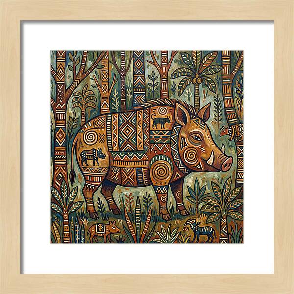 Forest Hog Folk Art