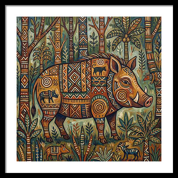 Forest Hog Folk Art