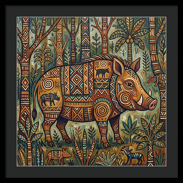 Forest Hog Folk Art