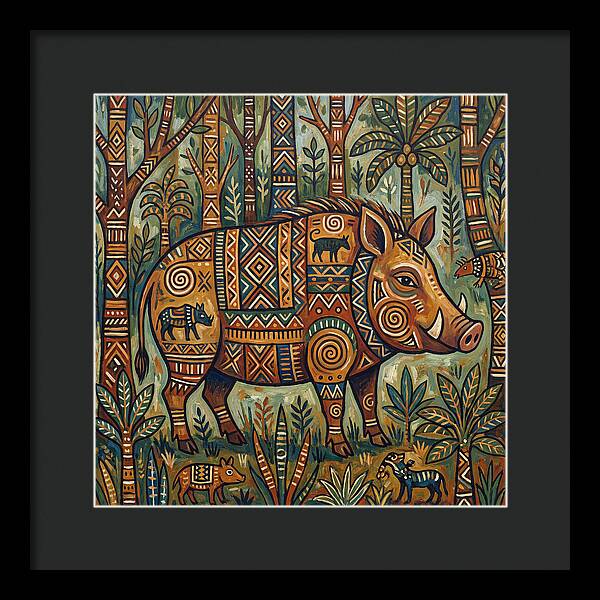 Forest Hog Folk Art