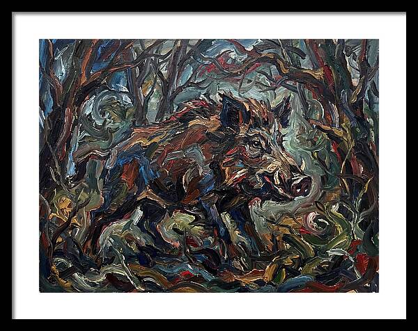 Forest Hog In Expressionist Style
