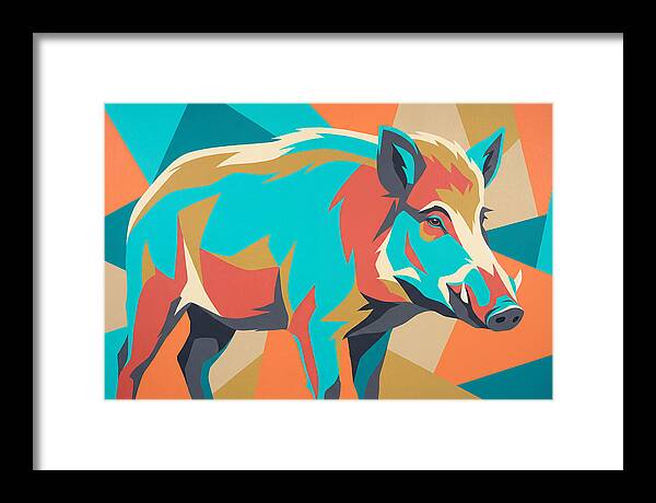 Forest Hog In Vibrant Colors