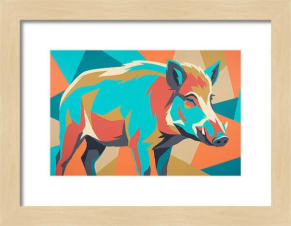 Forest Hog In Vibrant Colors