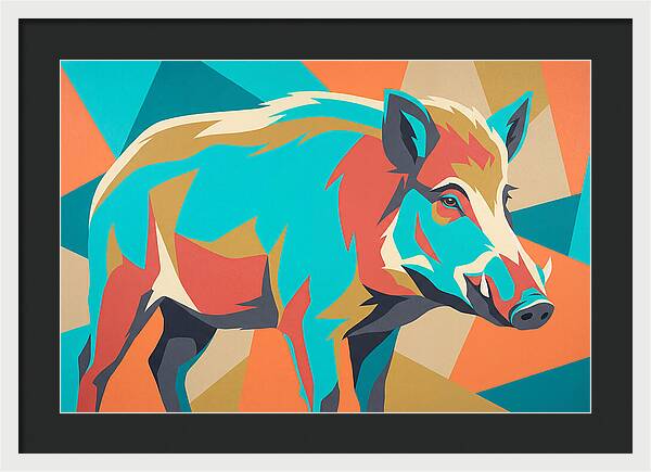 Forest Hog In Vibrant Colors