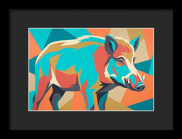 Forest Hog In Vibrant Colors