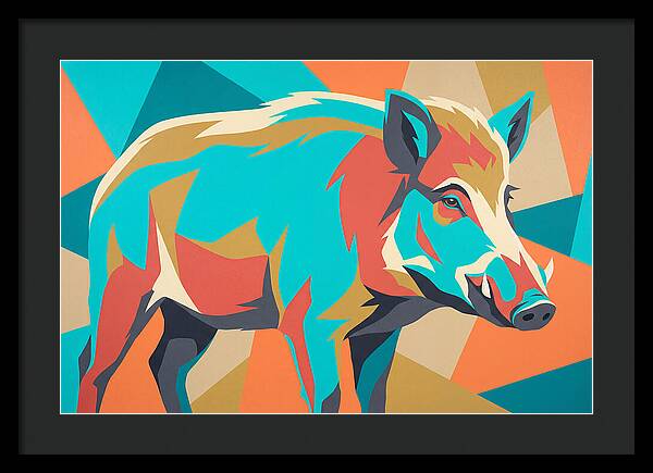 Forest Hog In Vibrant Colors