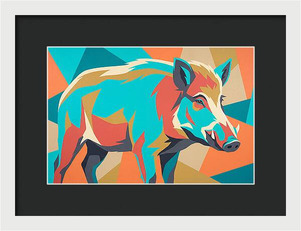 Forest Hog In Vibrant Colors
