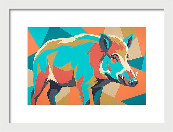 Forest Hog In Vibrant Colors