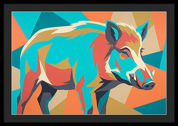 Forest Hog In Vibrant Colors