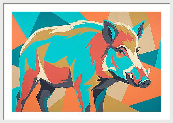 Forest Hog In Vibrant Colors
