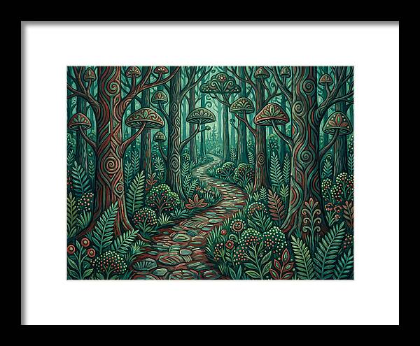 Forest Path Through Enchanted Woods