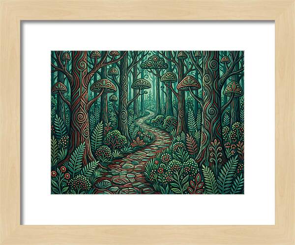 Forest Path Through Enchanted Woods